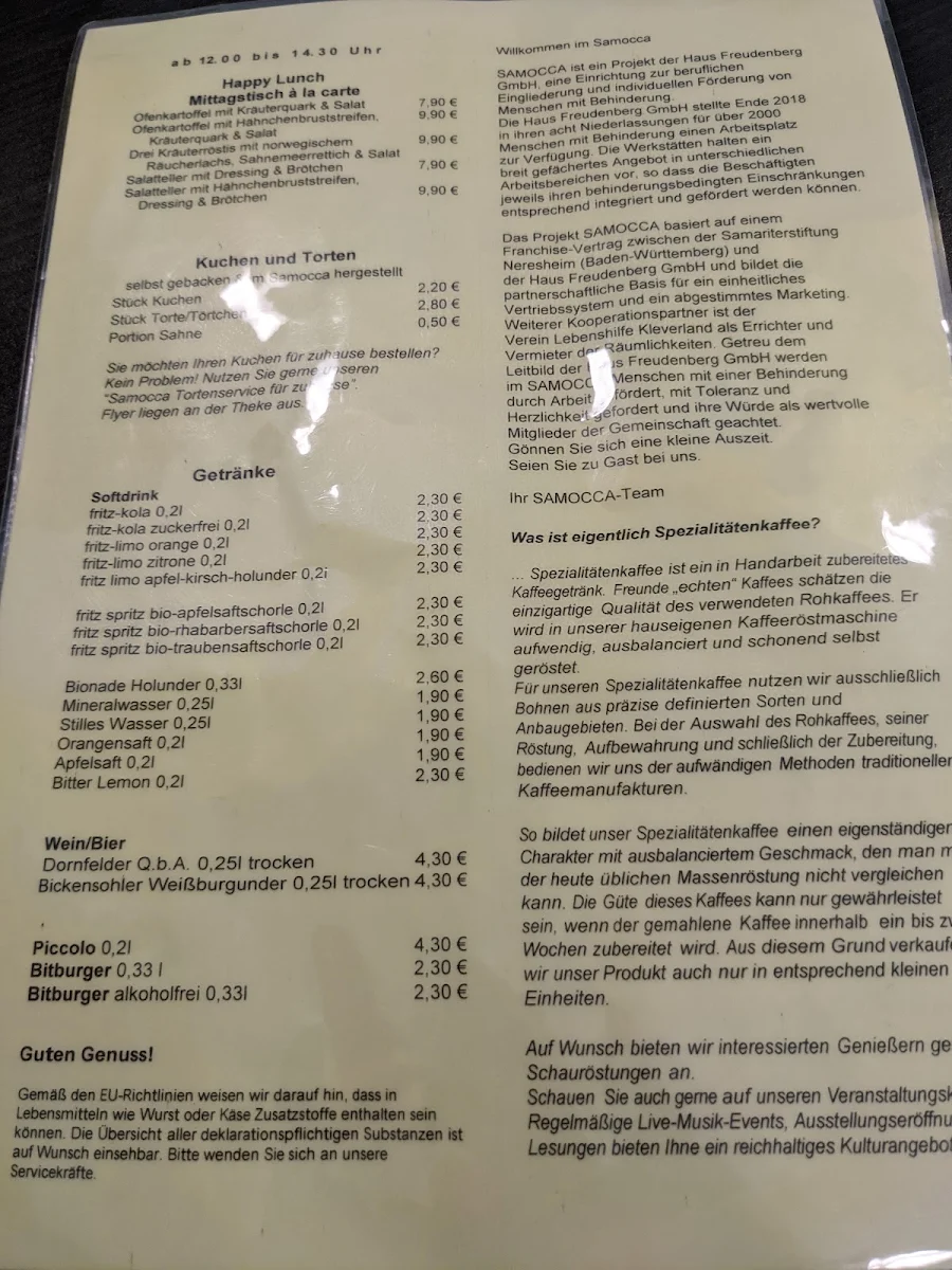 Speisekarte photo 1