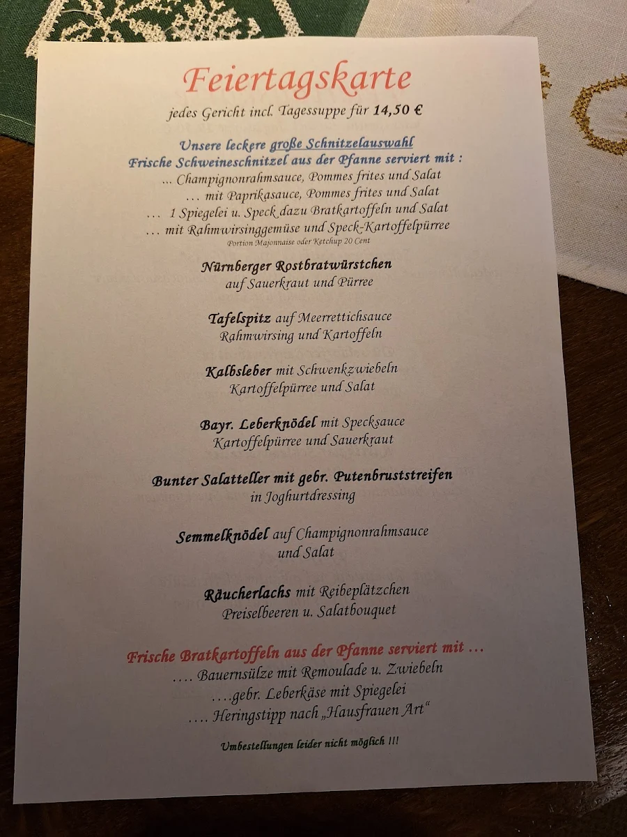 Speisekarte photo 2