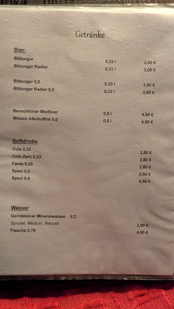 Speisekarte photo 2