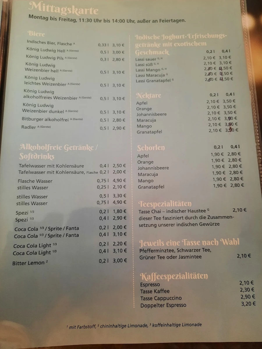 Speisekarte photo 1