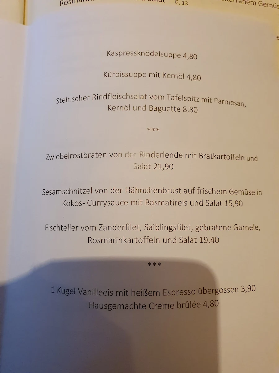 Speisekarte photo 2