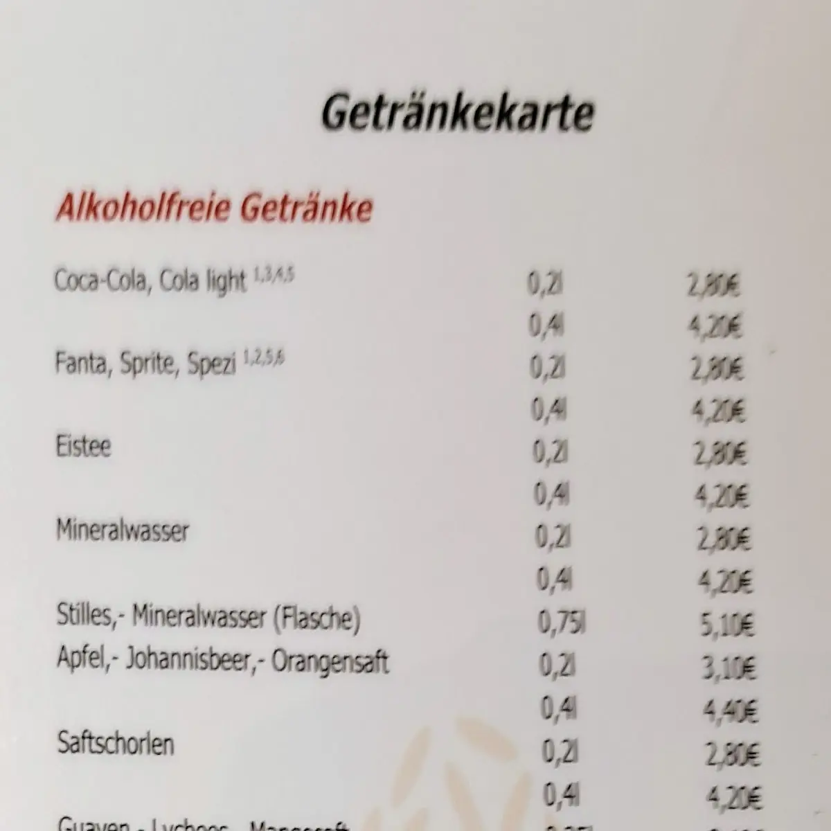 Speisekarte photo 8