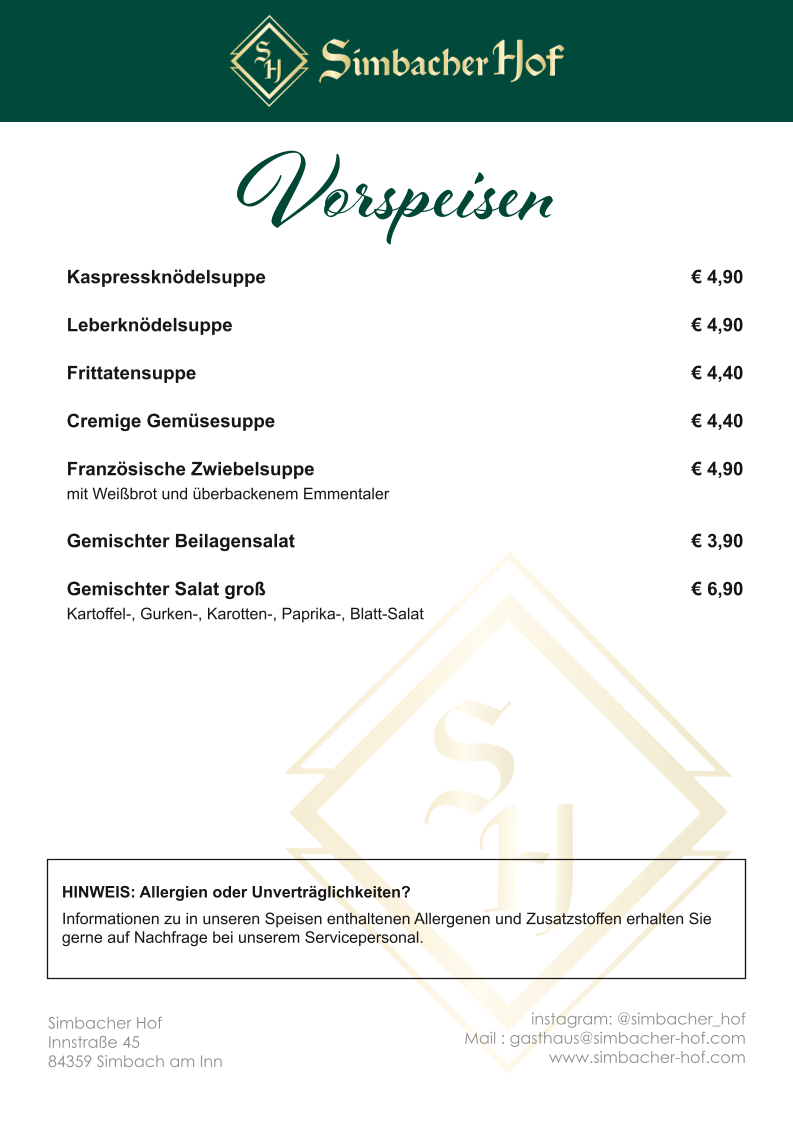 Speisekarte photo 5