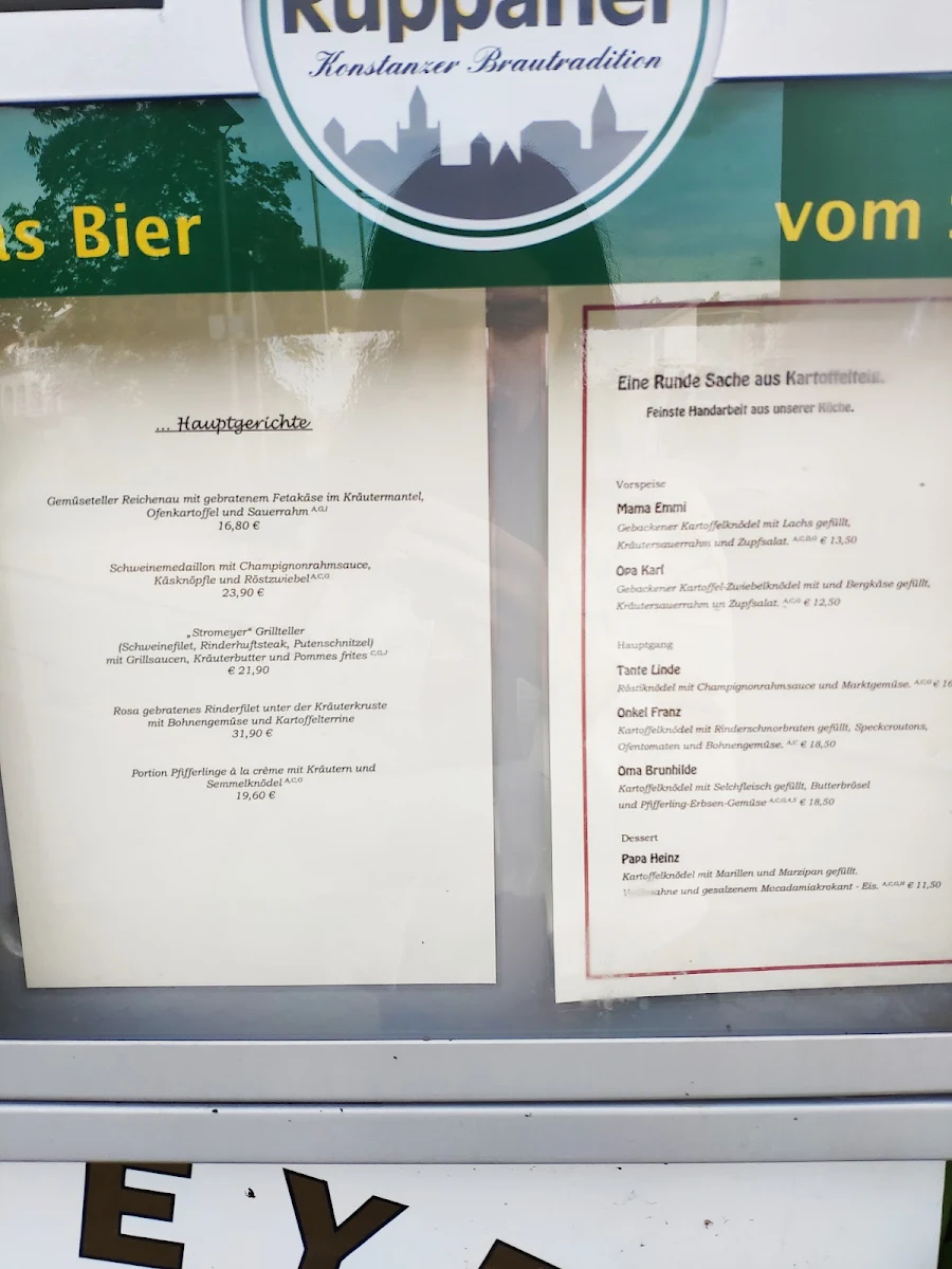 Speisekarte, Stromeyer - Die Bleiche Restaurant