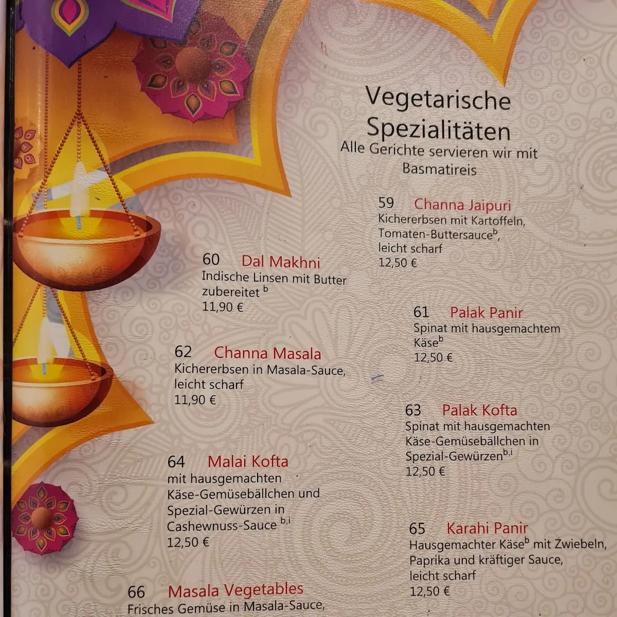 Speisekarte photo 2