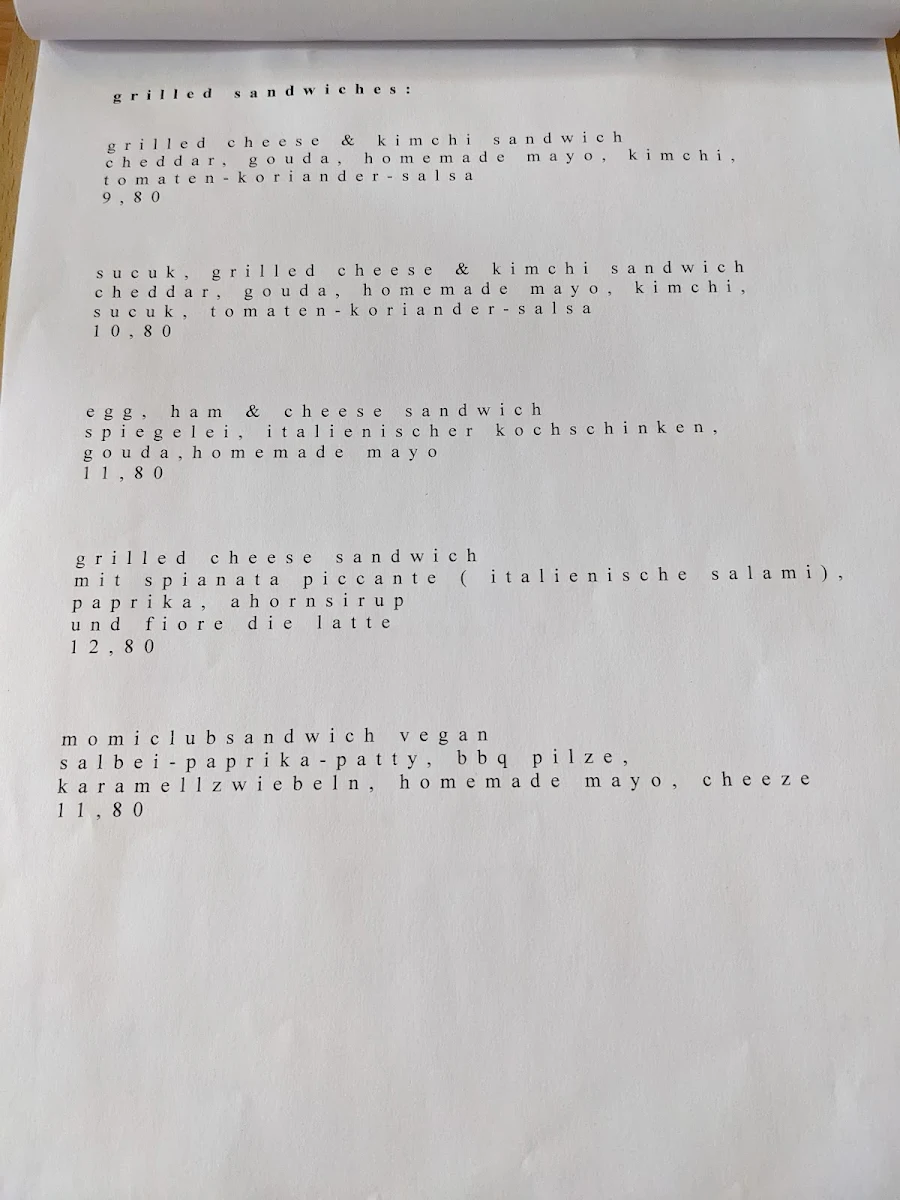 Speisekarte photo 6