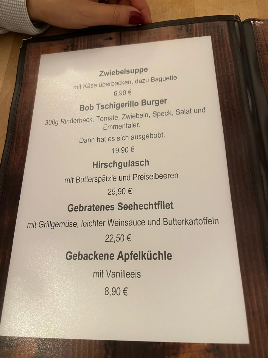 Speisekarte, Wirtshaus am Dom