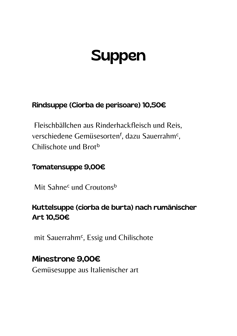 Speisekarte photo 8