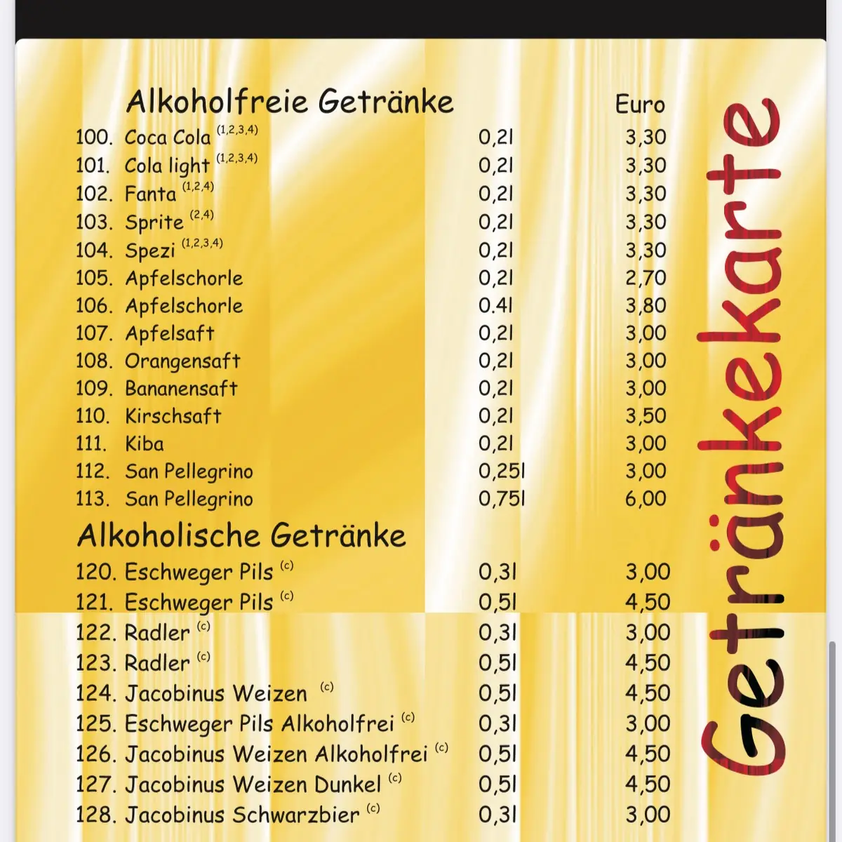 Speisekarte photo 1