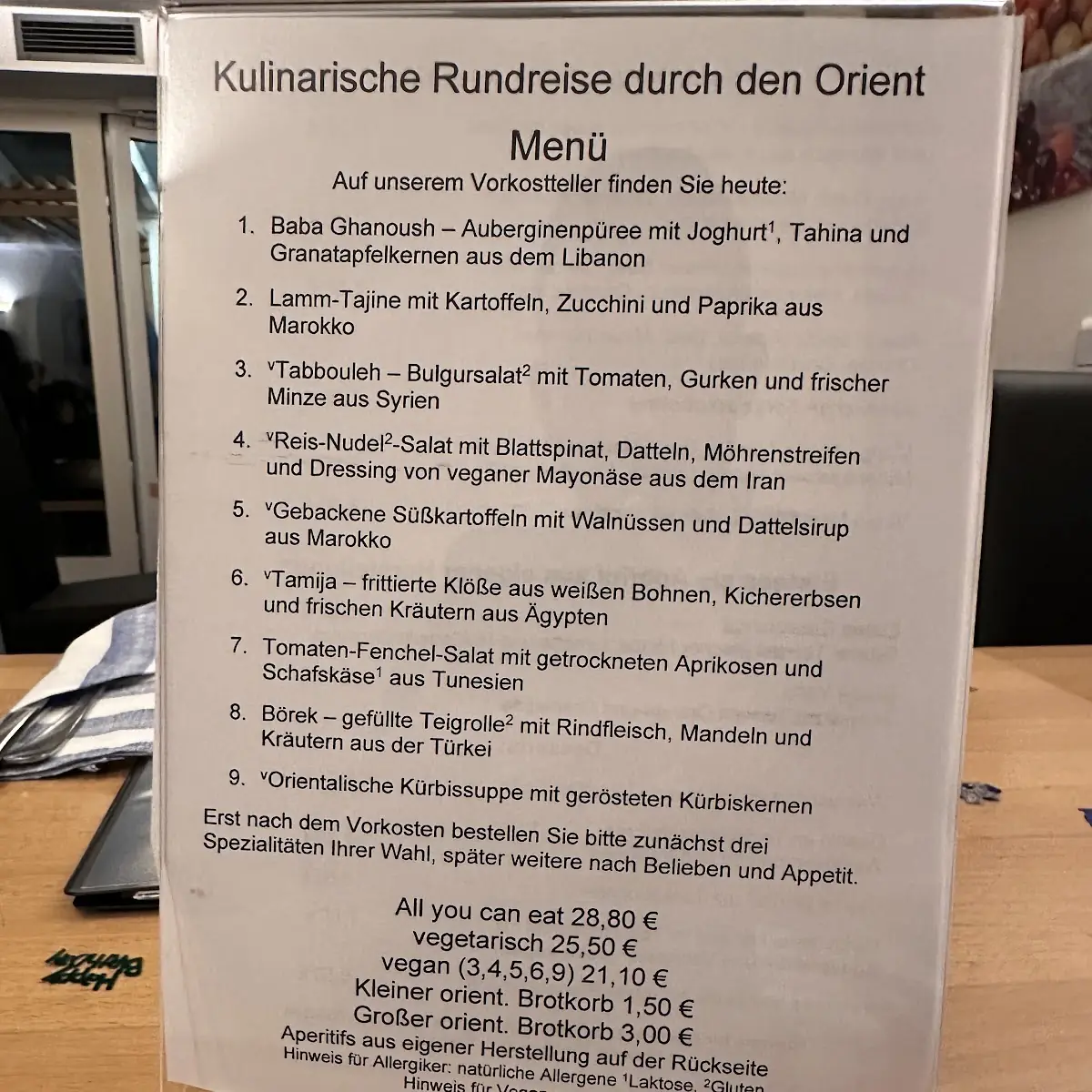 Speisekarte photo 3