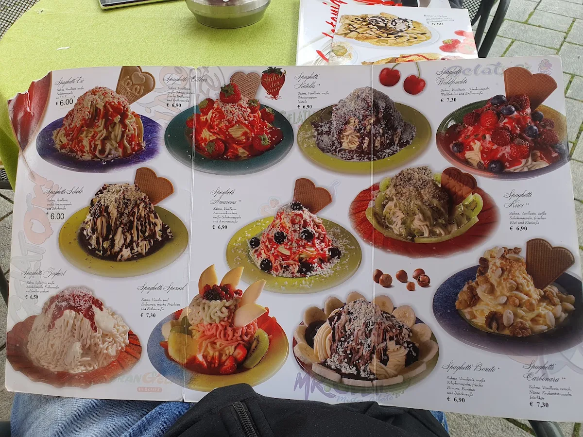 Speisekarte, Mister Gelato