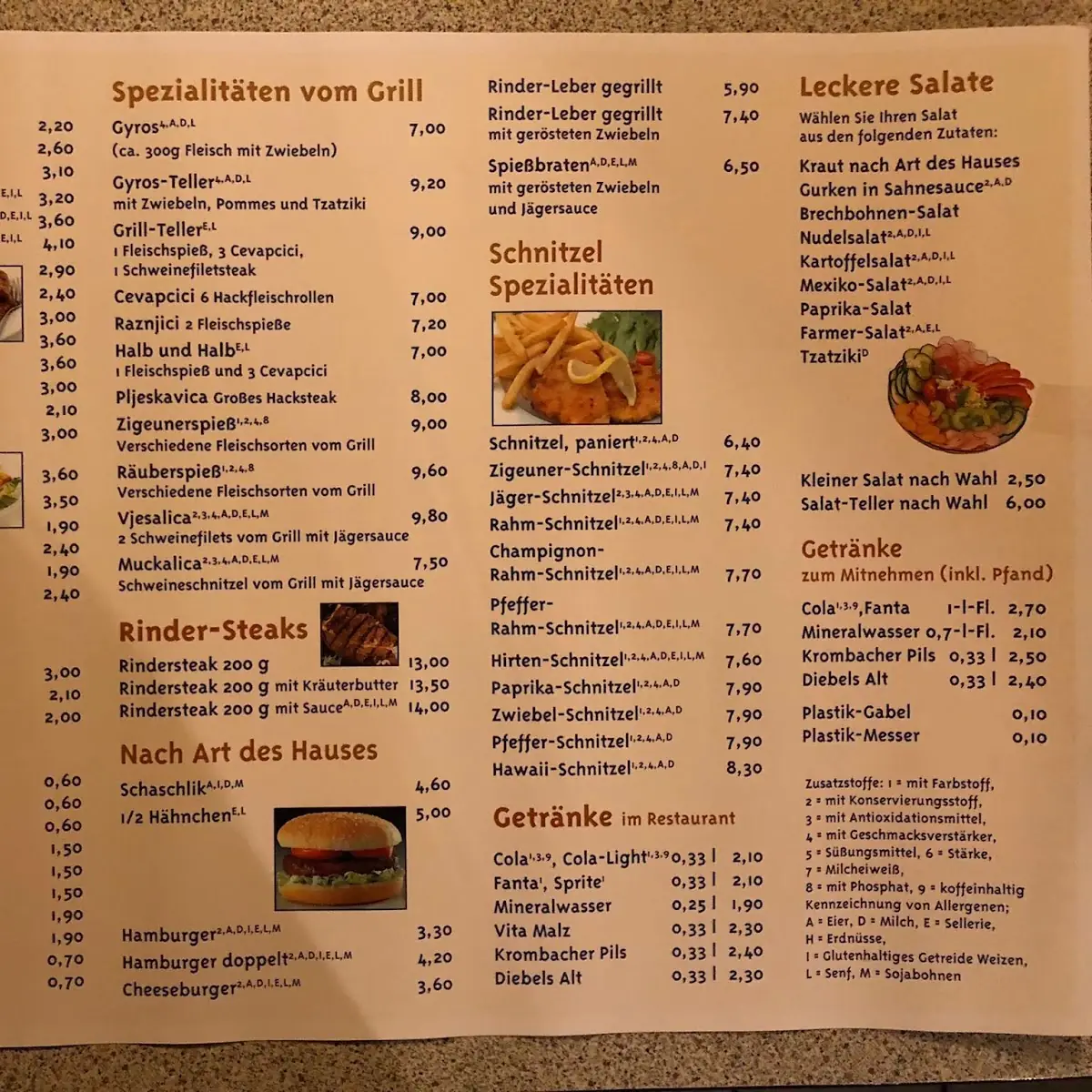 Speisekarte photo 3