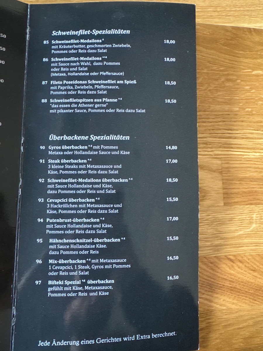 Speisekarte photo 2
