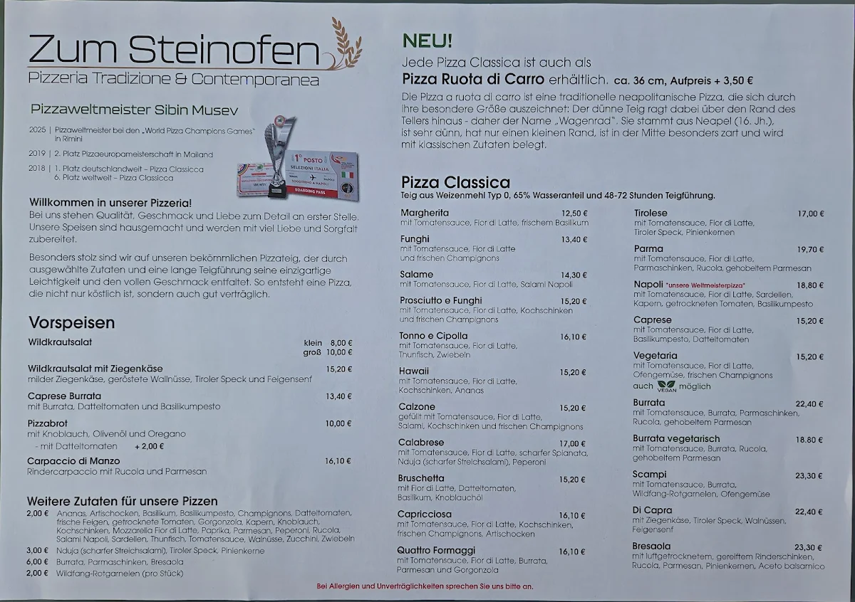 Speisekarte photo 1