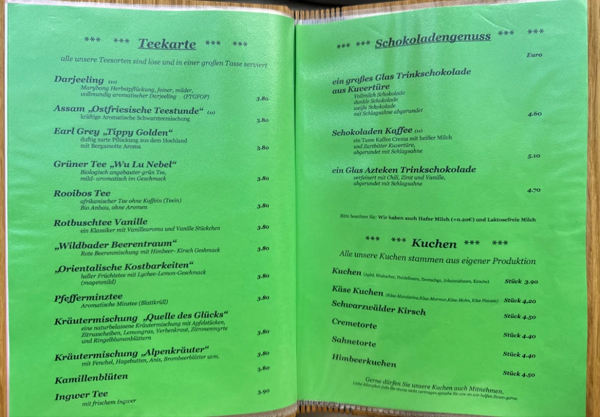 Speisekarte photo 2