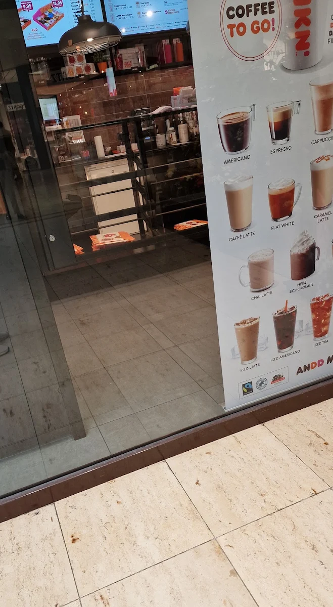Speisekarte, Dunkin Donuts