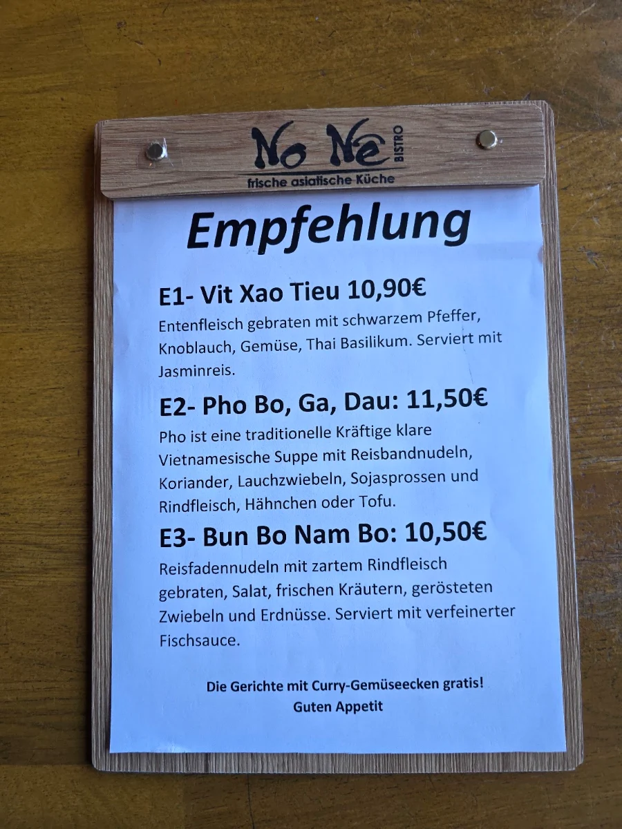 Speisekarte photo 2