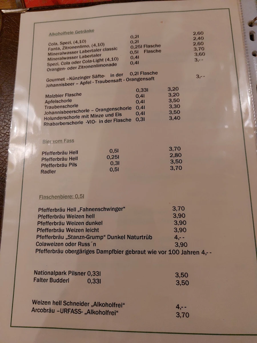 Speisekarte photo 1