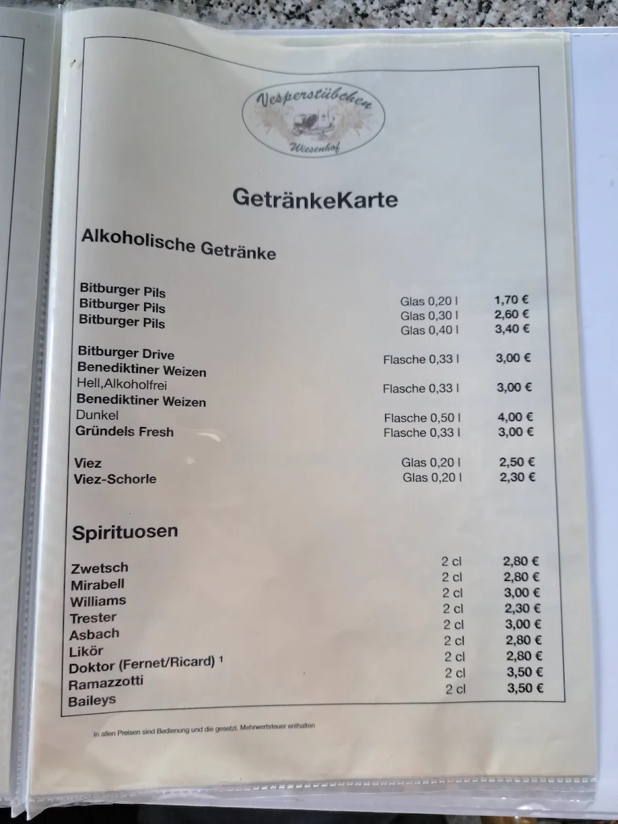 Speisekarte photo 2