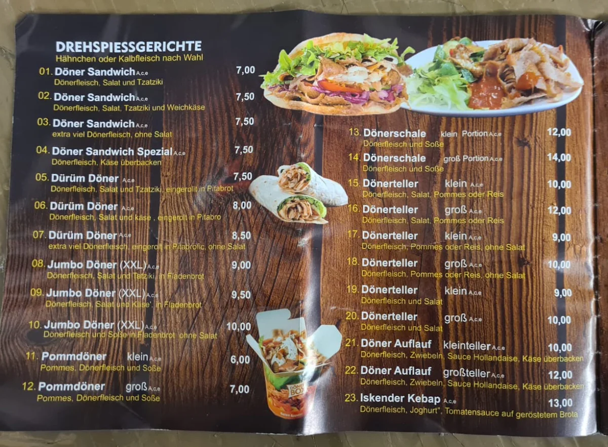 Speisekarte photo 1