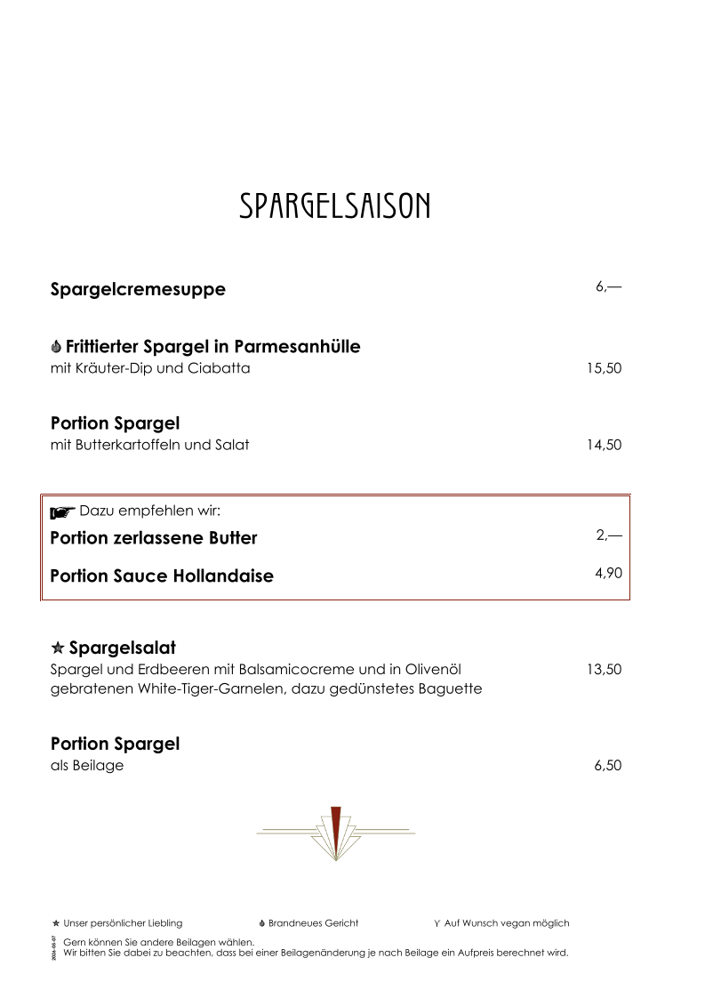 Speisekarte photo 3