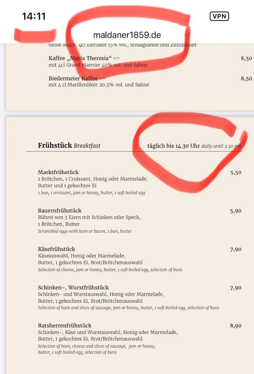 Speisekarte photo 5