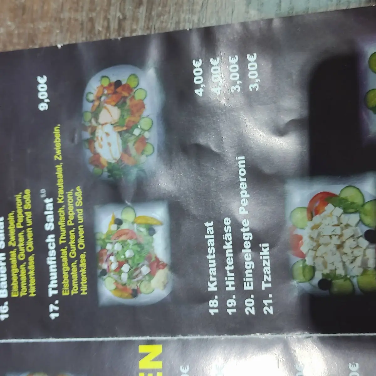 Speisekarte photo 2