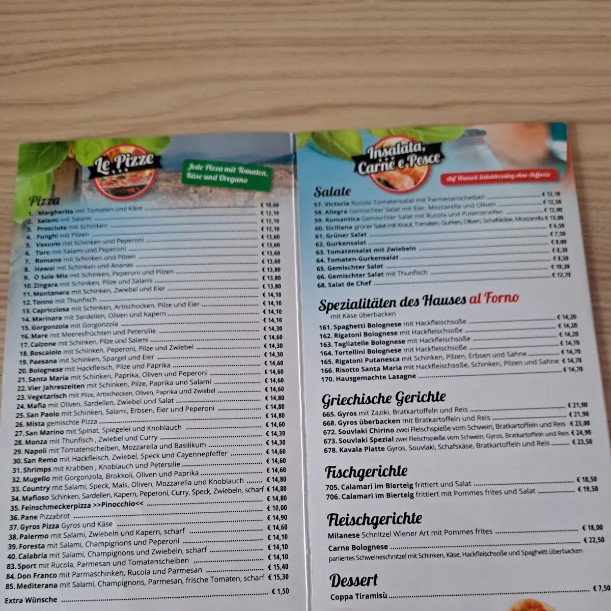 Speisekarte photo 1