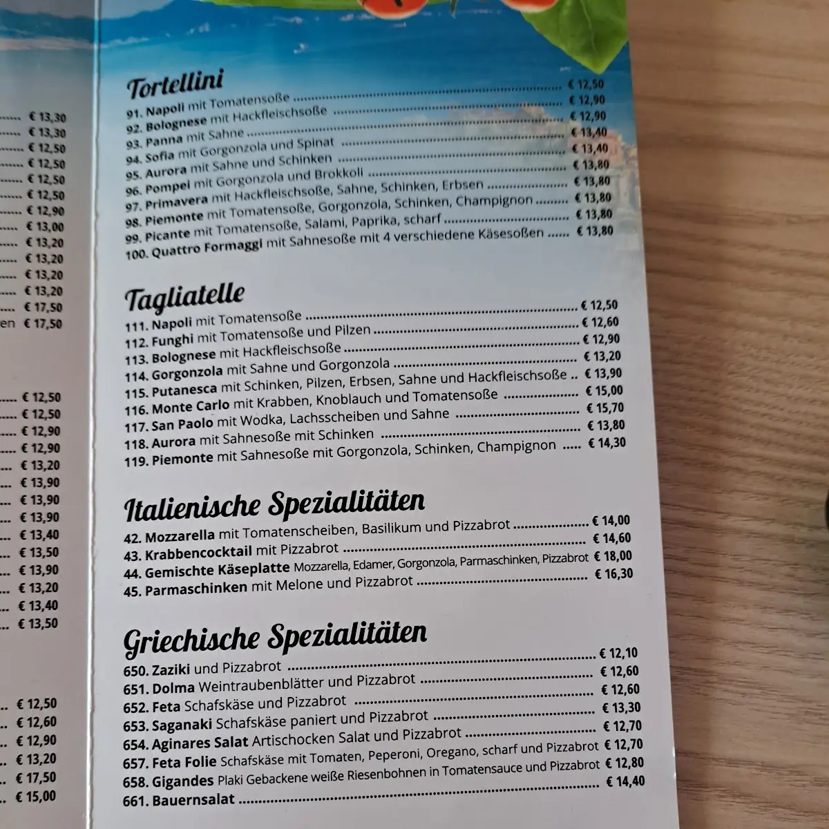 Speisekarte photo 3