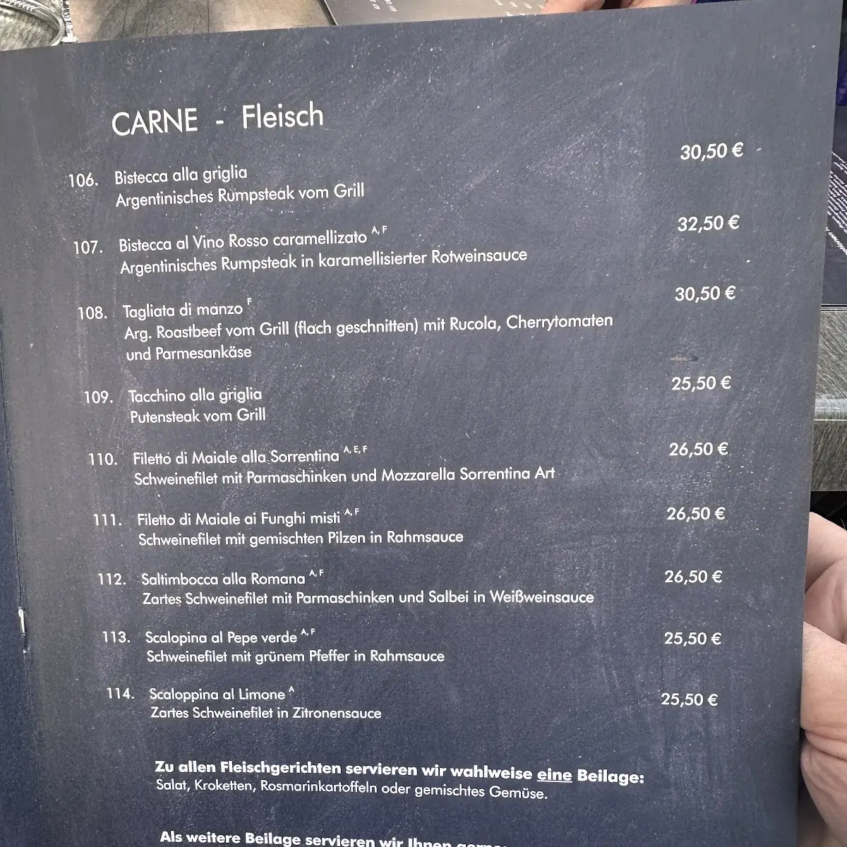 Speisekarte photo 2