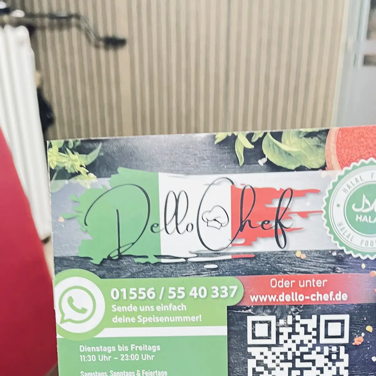 Speisekarte, Pizzeria Dello Chef 🍕