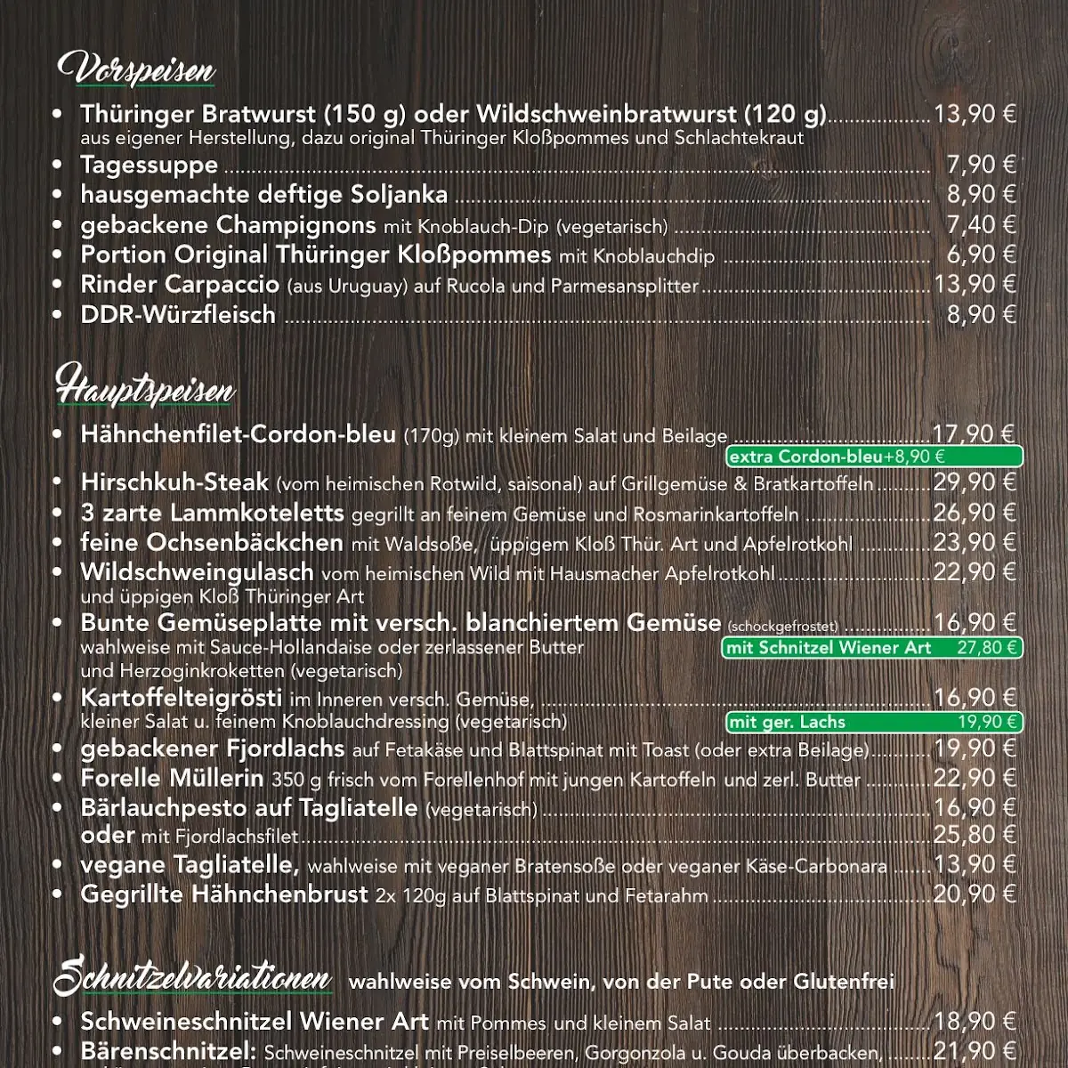 Speisekarte photo 3