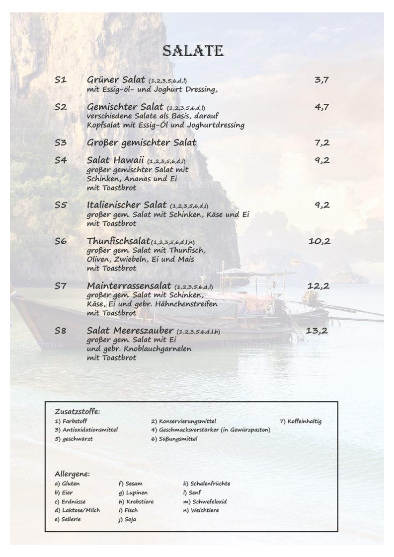 Speisekarte photo 4