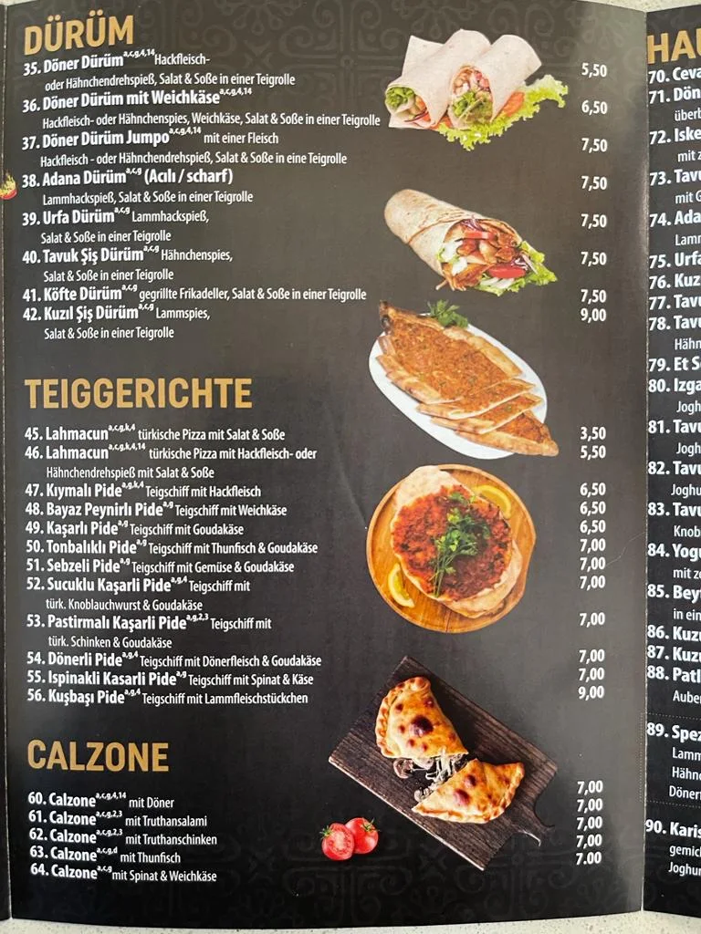 Speisekarte photo 2