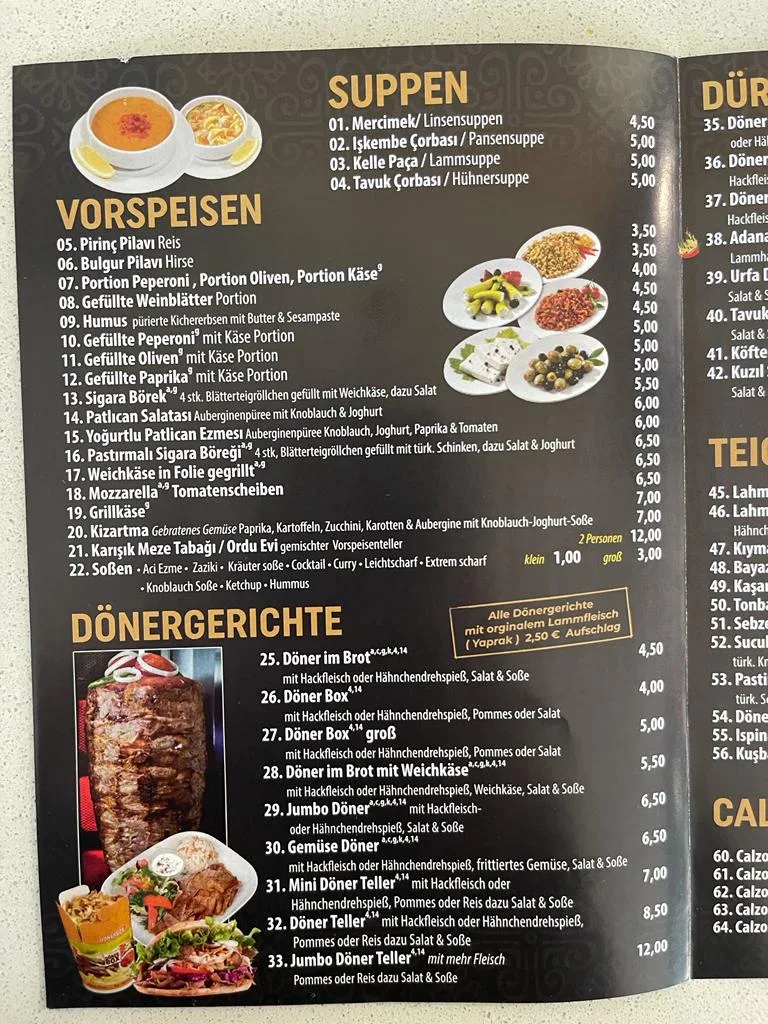 Speisekarte photo 3