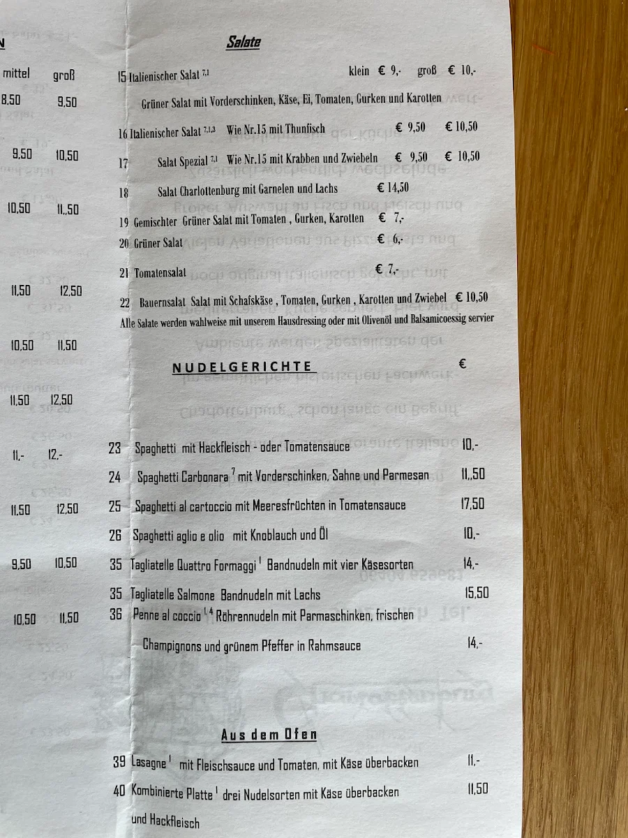 Speisekarte photo 3