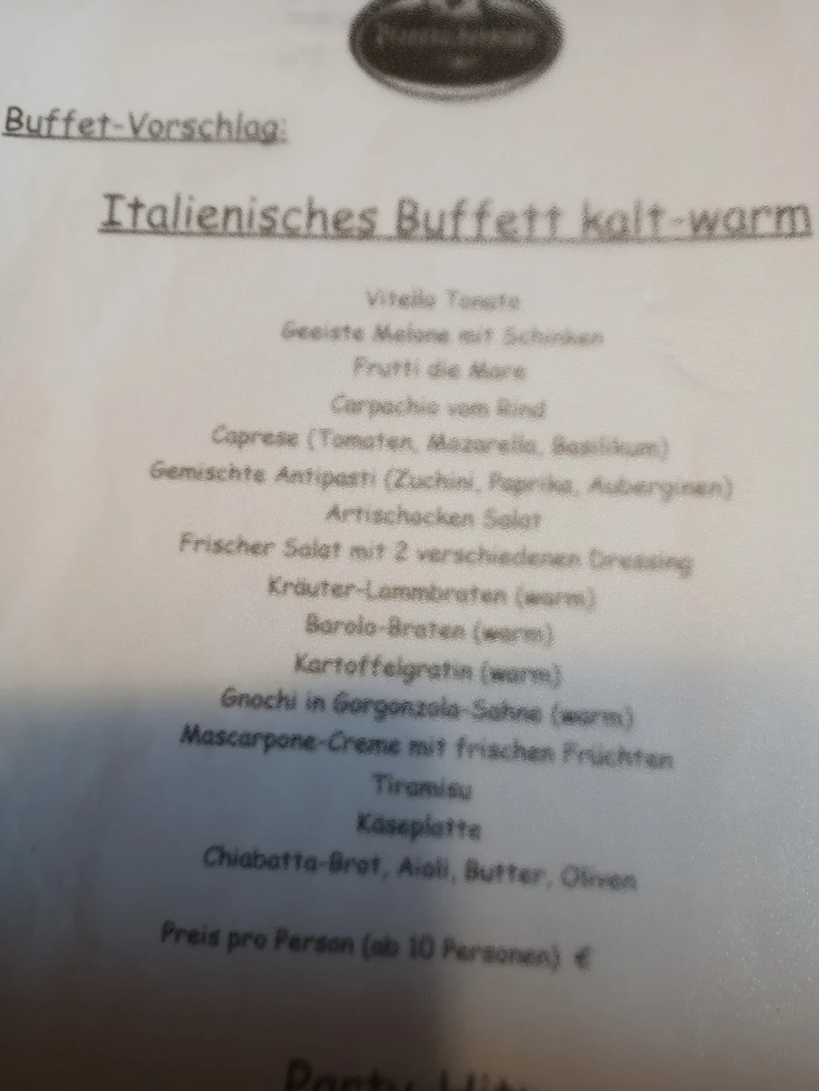 Speisekarte, Pfannkuchenstube