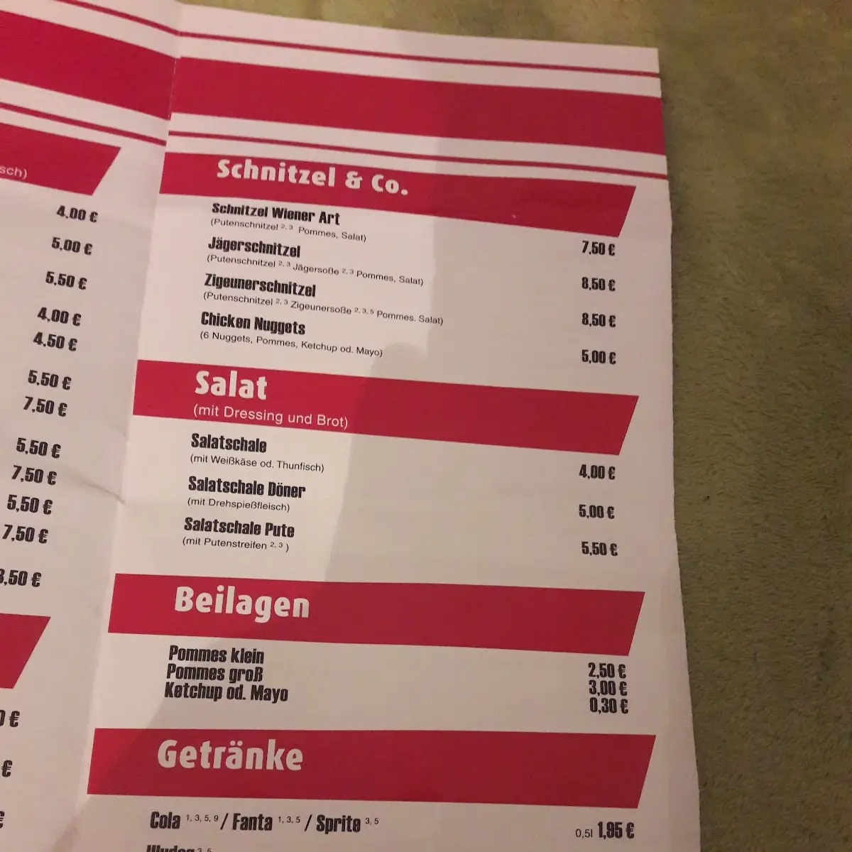 Speisekarte photo 1
