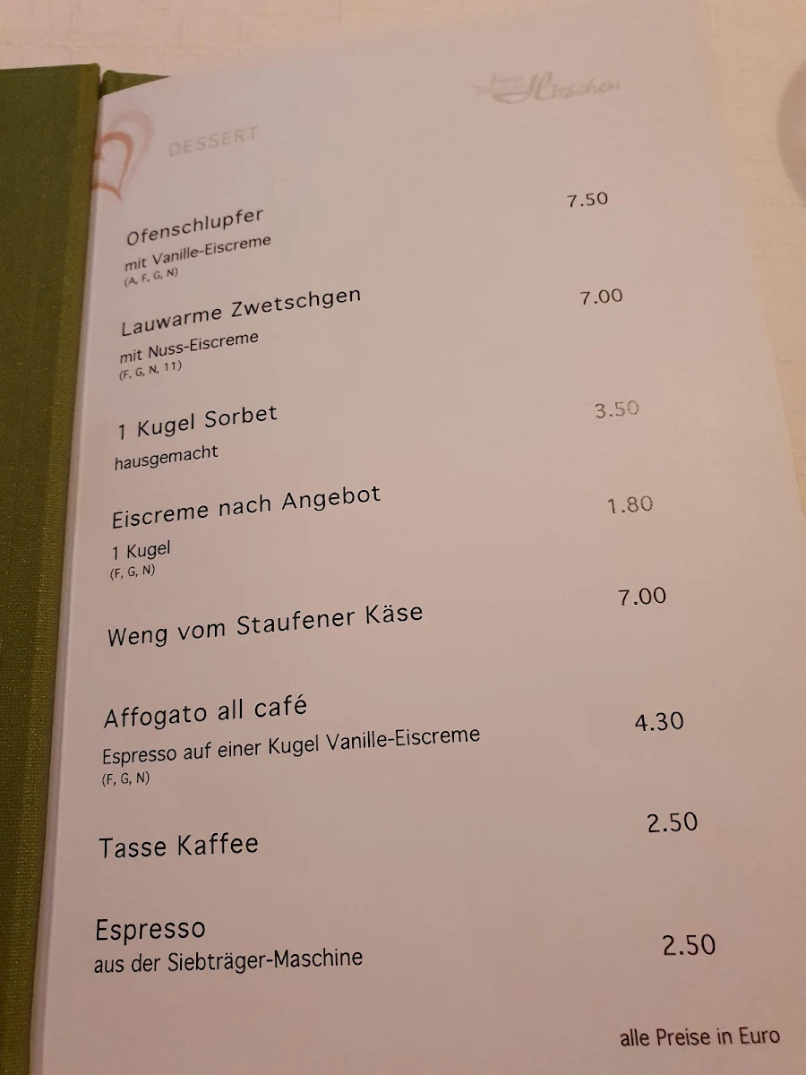 Speisekarte photo 1