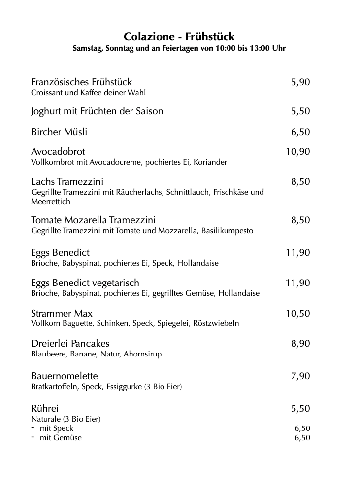 Speisekarte photo 4