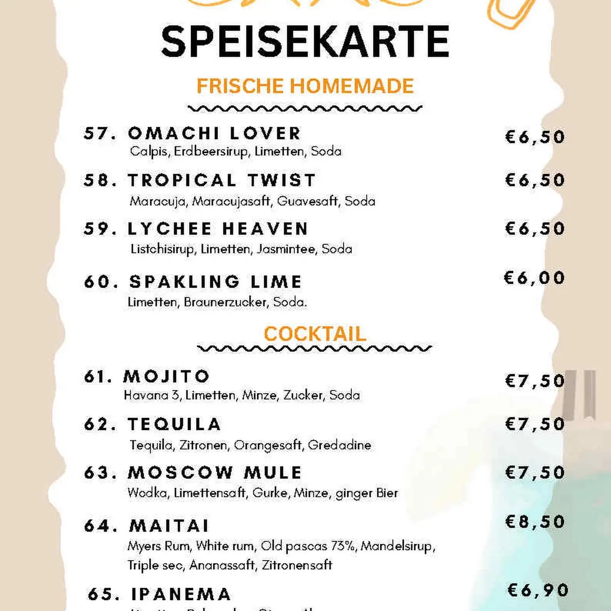 Speisekarte photo 6
