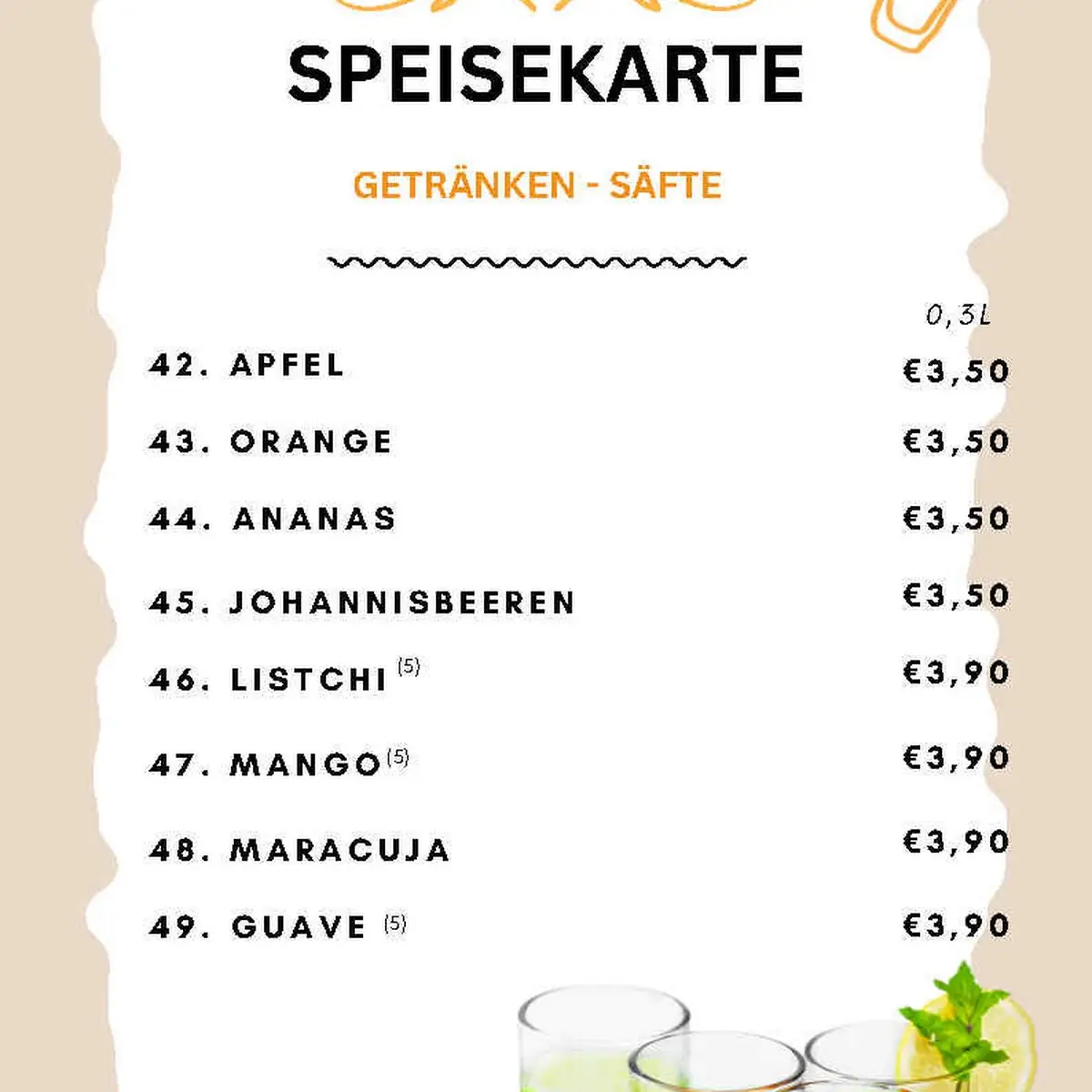 Speisekarte photo 9