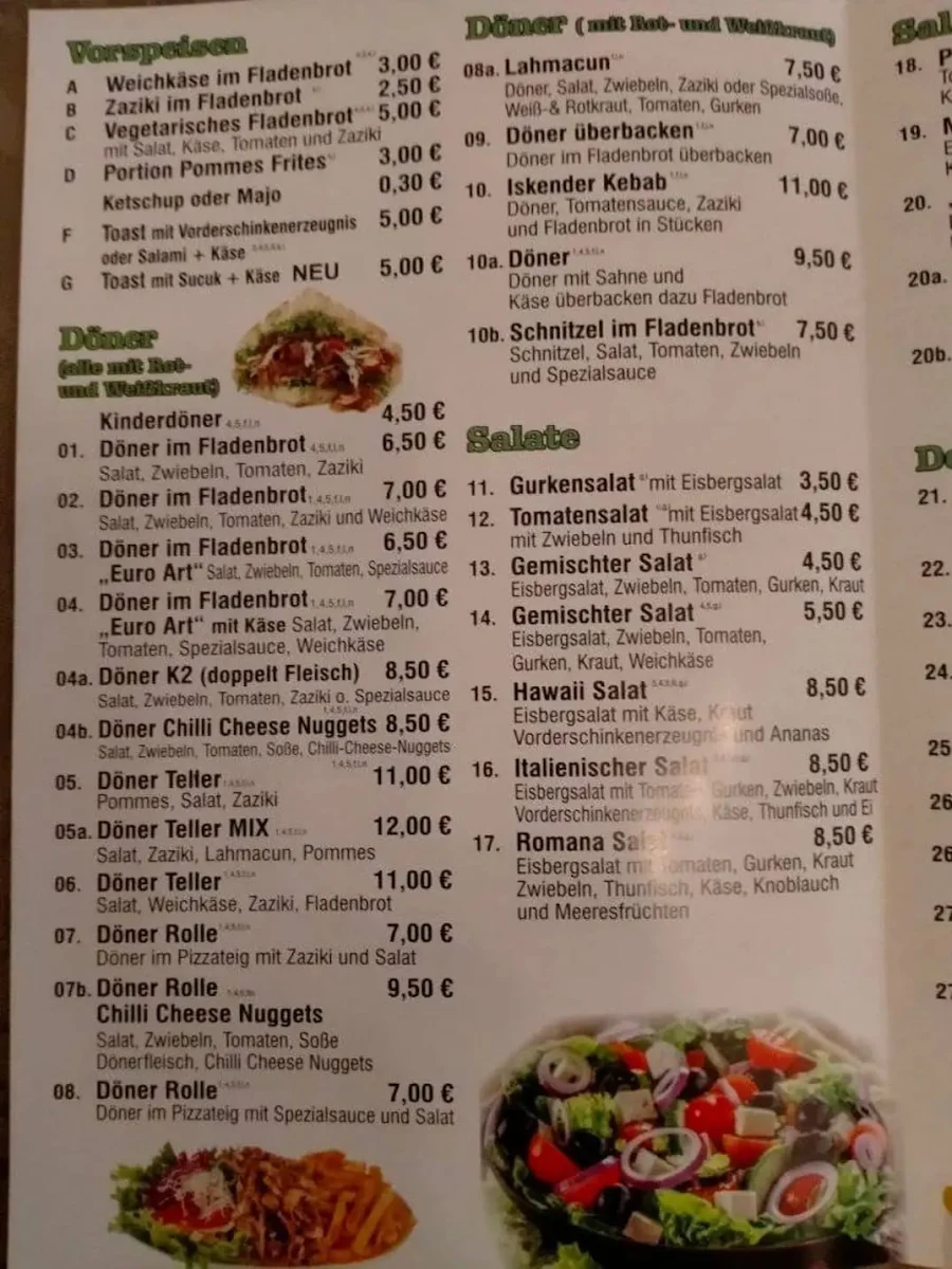 Speisekarte photo 2