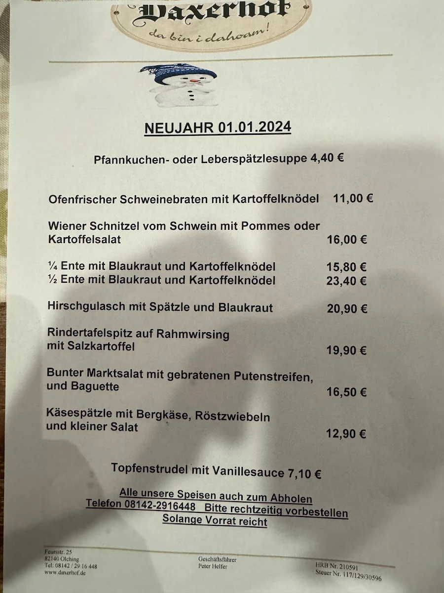 Speisekarte photo 2