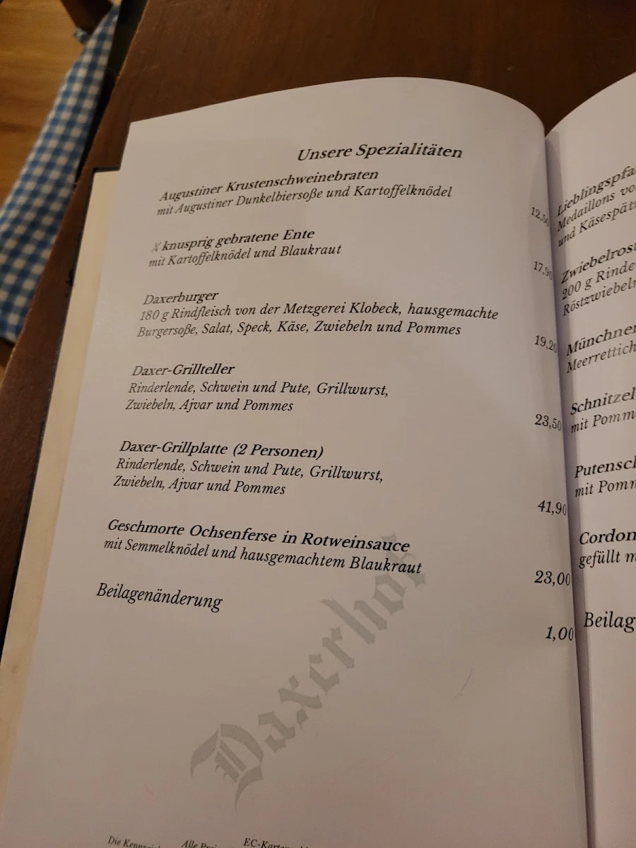 Speisekarte photo 4