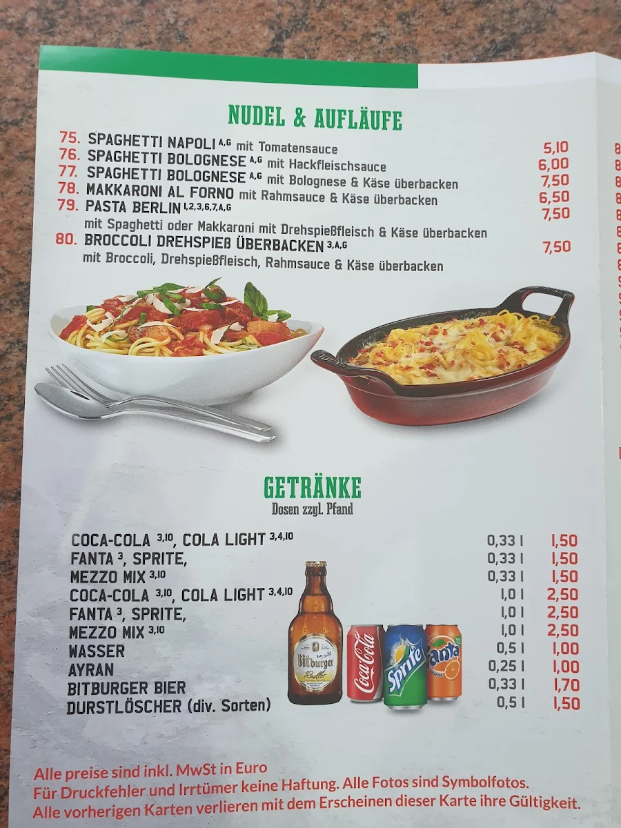 Speisekarte photo 5
