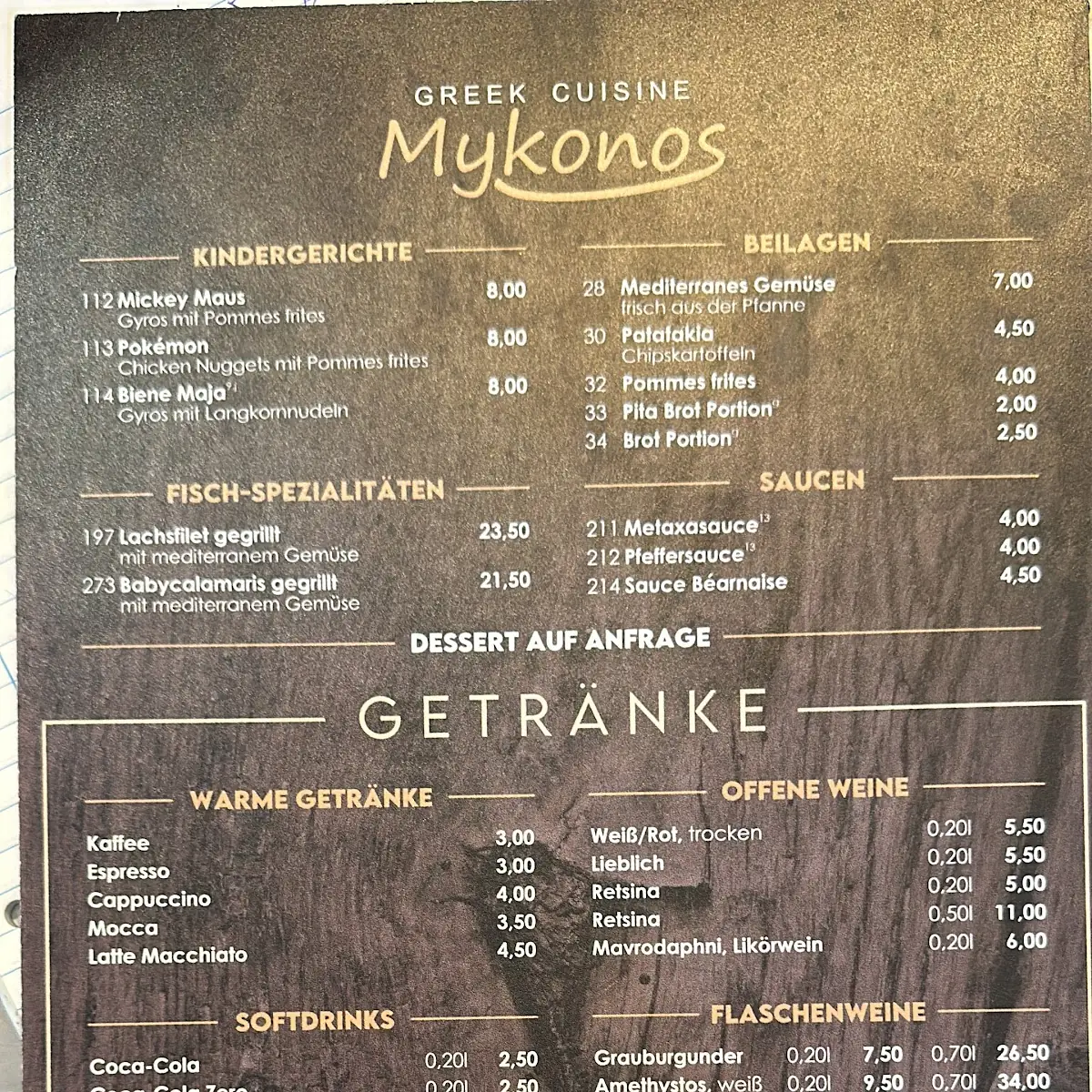Speisekarte photo 4
