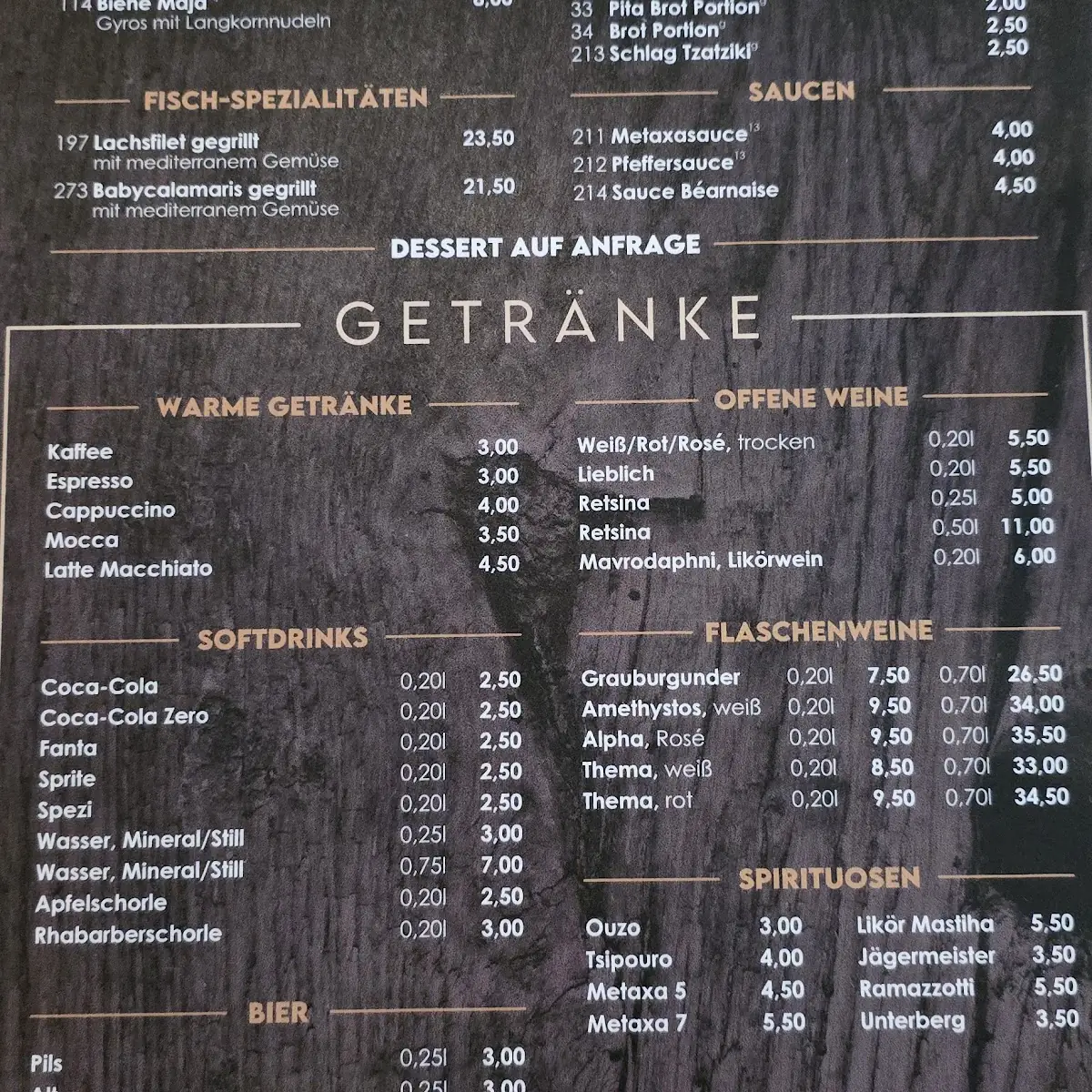 Speisekarte photo 5