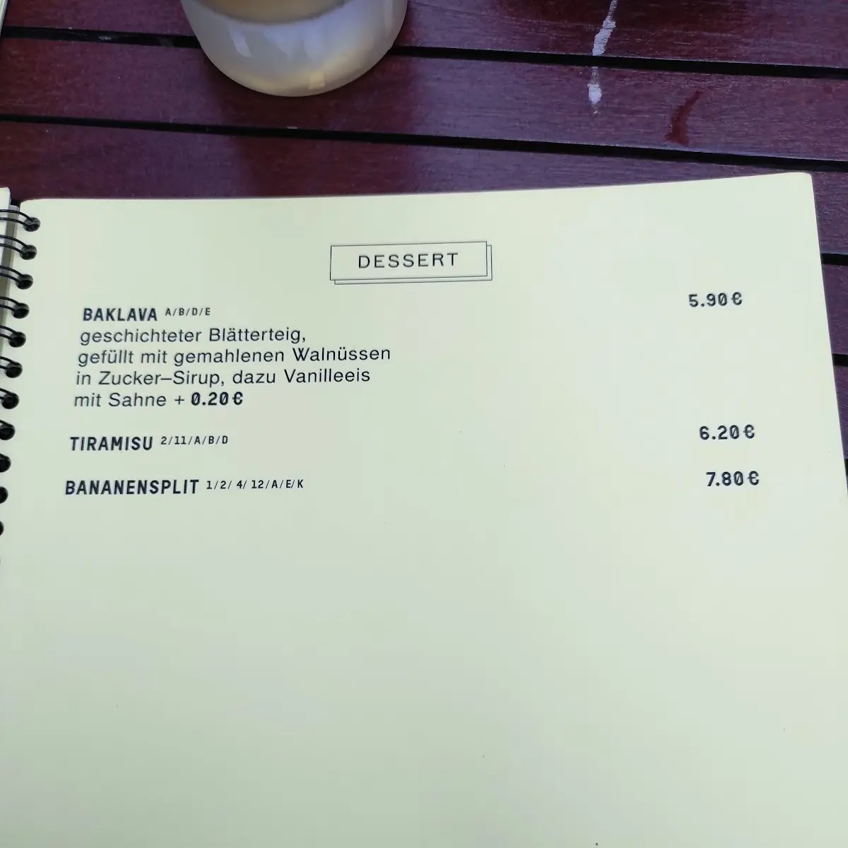 Speisekarte photo 8