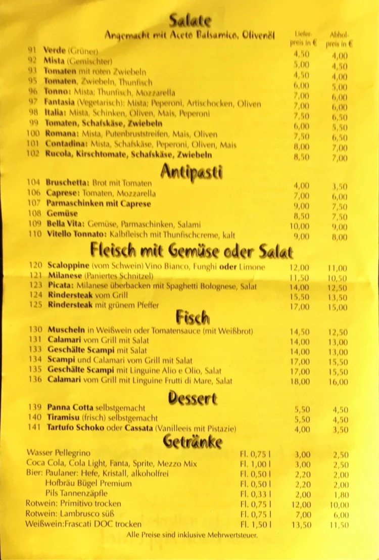 Speisekarte photo 3